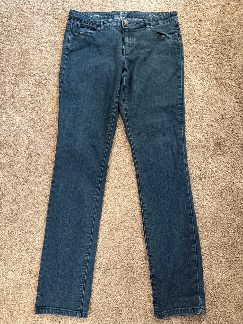 a.n.a Dark Blue Skinny Jeans for Women